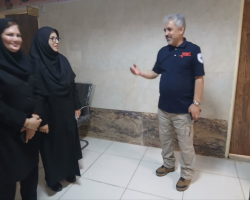  بازدید مدیرکل امور بانوان و خانواده استانداری ایلام از مراکز درمانی مهران با هدف ارتقای کیفیت خدمات به زائران اربعین