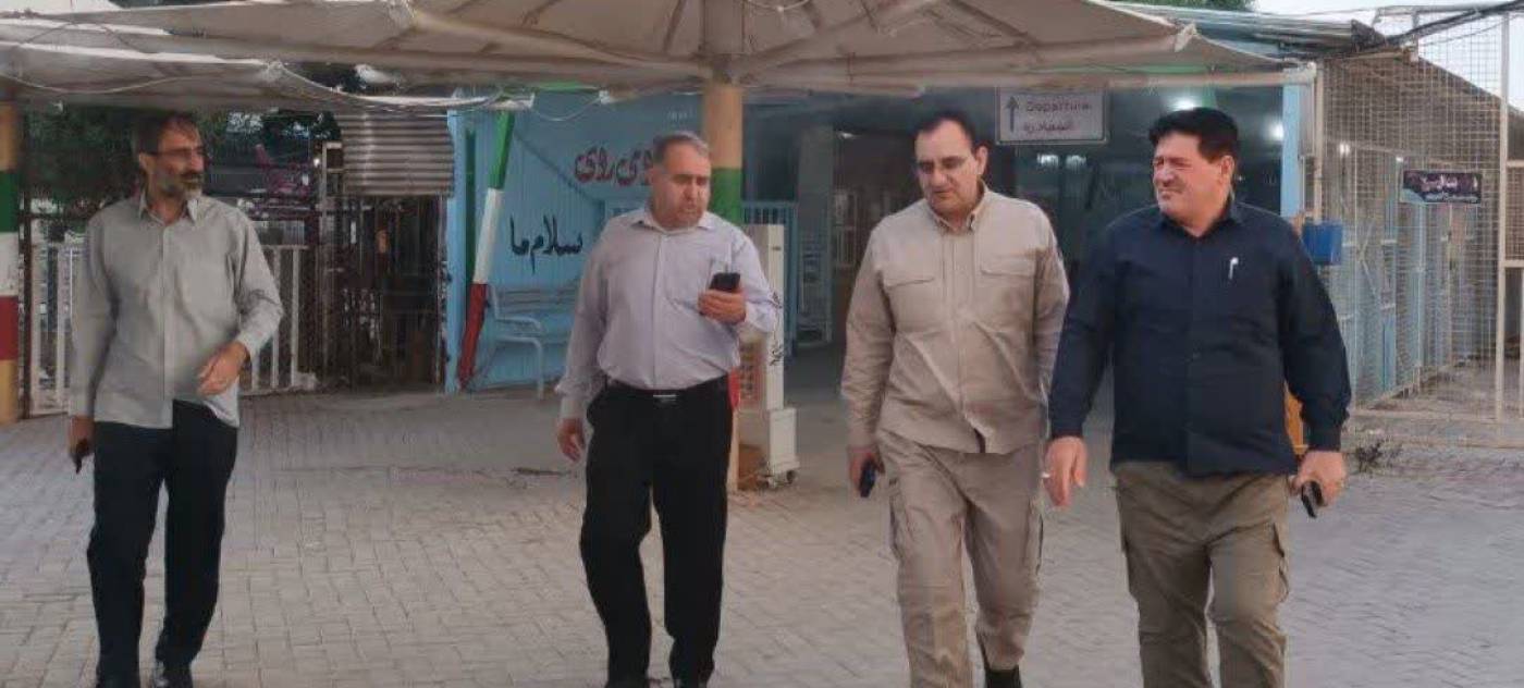 بازدید میدانی معاون سیاسی امنیتی استانداری از پایانه مرزی شهید سلیمانی