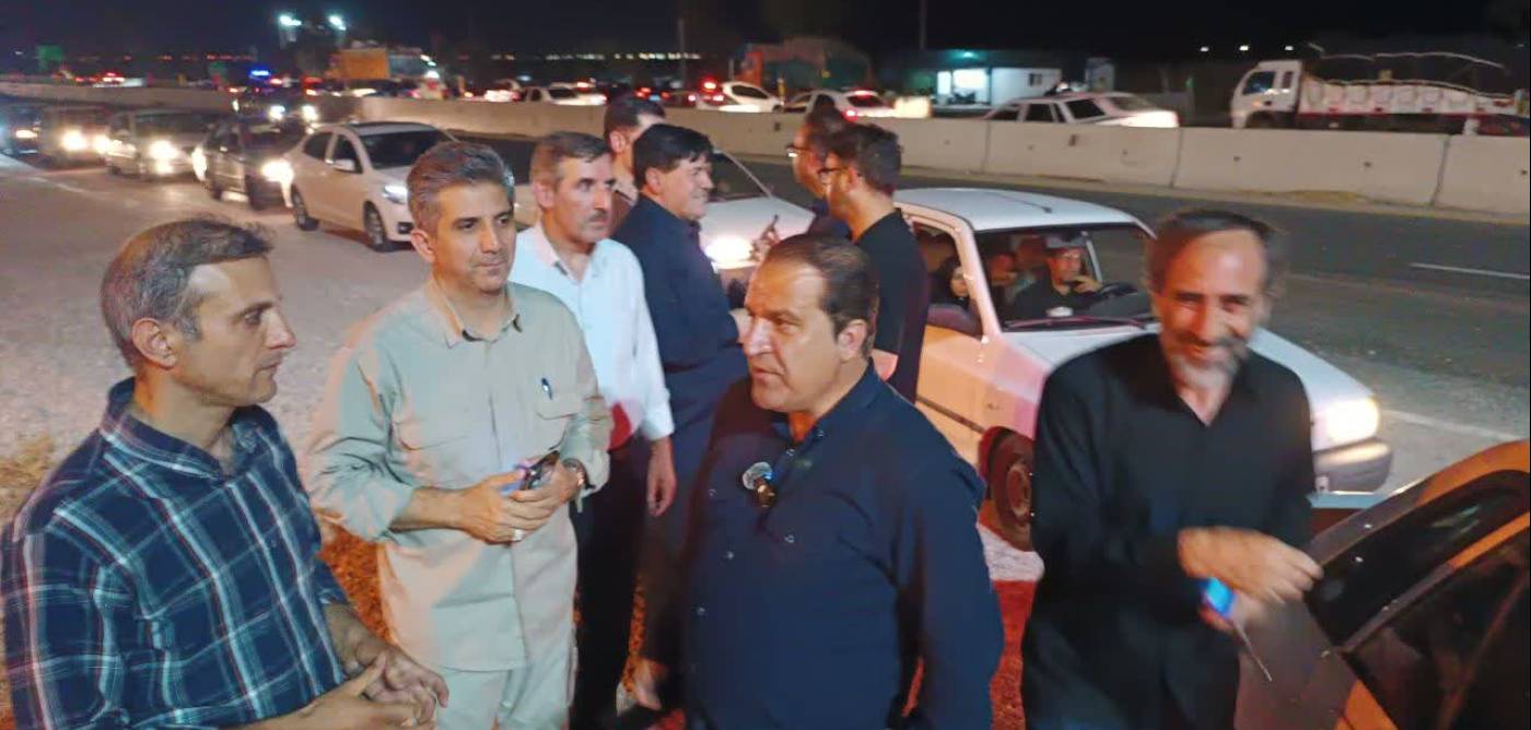 بازدید شبانه استاندار ایلام از پارکینگ بزرگ اربعین مهران