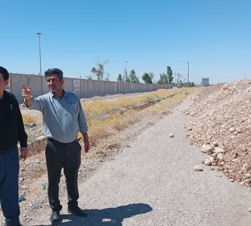 بازدید فرماندار شهرستان مهران از روند اجرای لاین کندرو ضلع غربی پارکینگ اربعین
