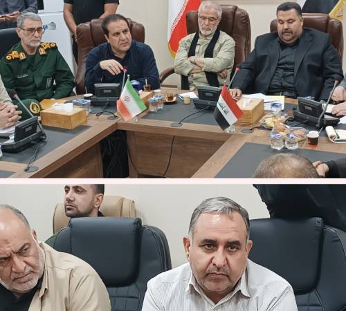 نشست ستاد مرکزی اربعین در مرز زرباطیه عراق با حضور دکتر پورجمشیدیان قائم مقام، معاون امنیتی انتظامی وزیر و رئیس ستاد مرکزی اربعین