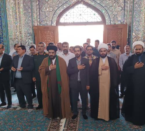 آیین مفروش‌کردن و غبارروبی آستان مقدس امامزاده سیدحسن(ع) مهران برگزار شد