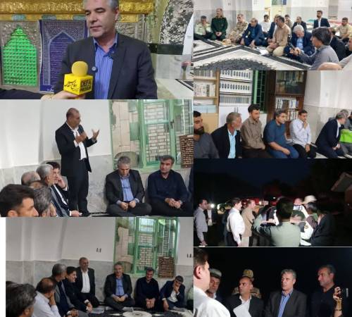 بازدید معاون میراث فرهنگی از چشمه های آبگرم و نشست با هیات امنای بقاع متبرکه 