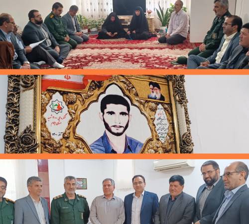 دیدار معاون سیاسی امنیتی استانداری ایلام با خانواده شهید و جانباز آزاده